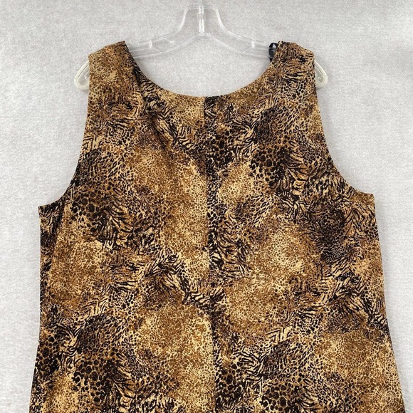 Animal Print Long Maxi Dress Womens‎ 24W Sleeveless - Picture 10 of 12